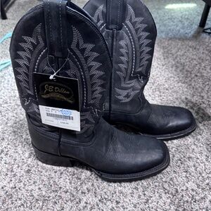 J.B. Dillon Black Cowboy Boots